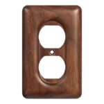 North American Solid Walnut Wood Switch Wall Plate / Outlet Cover